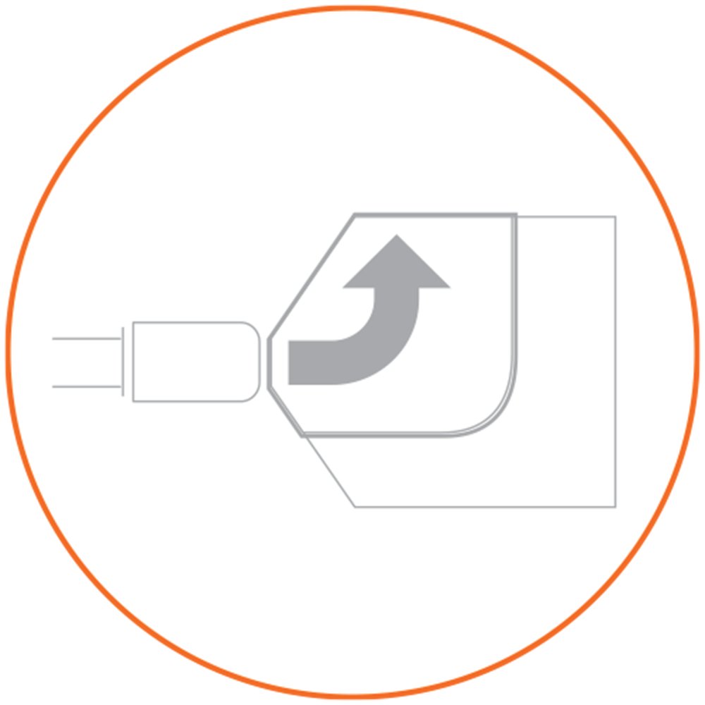 Icono naranja y gris