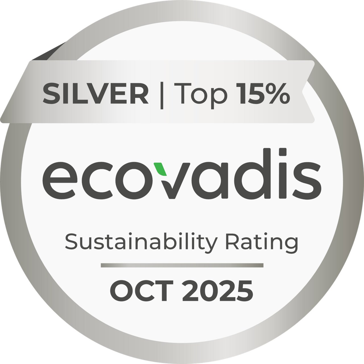 Toyota Material Handling earned silver status for Ecovadis and is in the top 15% of companies worldwide.