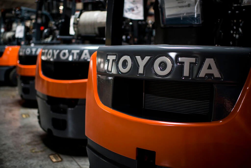 Toyota en gros plan