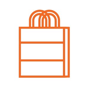 Icône rétiale en orange